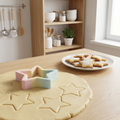 Rainbow Gradient Star Cookie Cutter | Star-Shaped Biscuit Mold for Baking